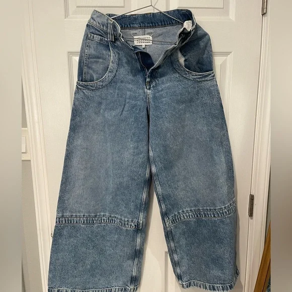 Maison Martin Margiela Light Blue Wide-Leg Jeans - Picture 6 of 8
